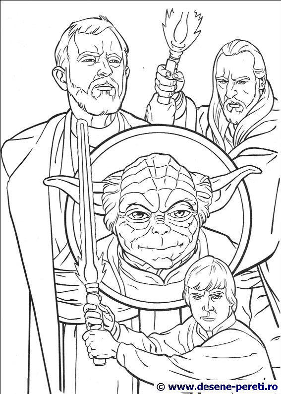 star wars desene colorat